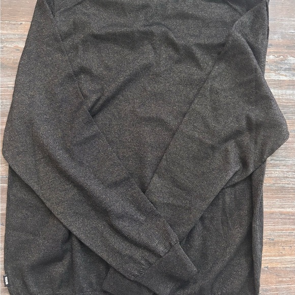 NWT Boss by Hugo Boss Black V-Neck Sweater with Ribbed Cuffs XL - Picture 8 of 12